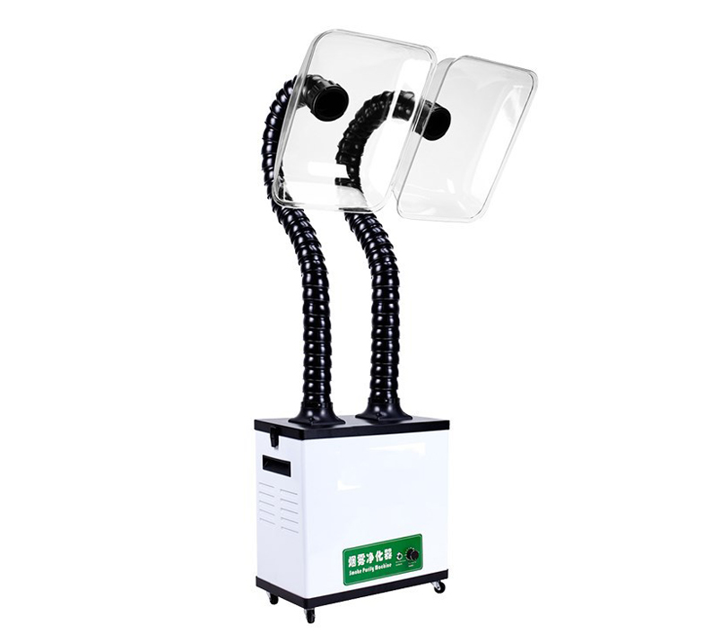 Industrial double heads laser marking welding air purifier smoking apparatus - Image 4