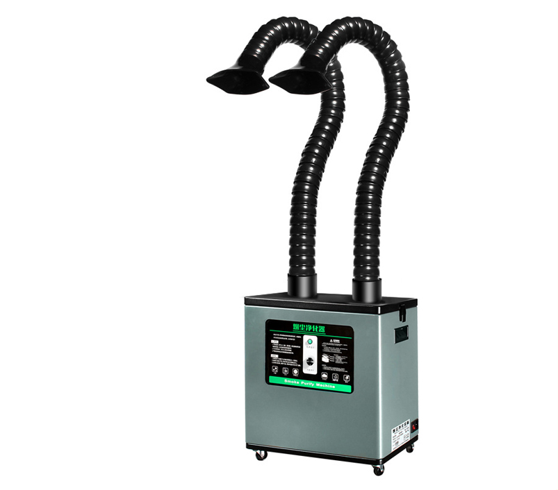 Industrial double heads laser marking welding air purifier smoking apparatus - Image 3